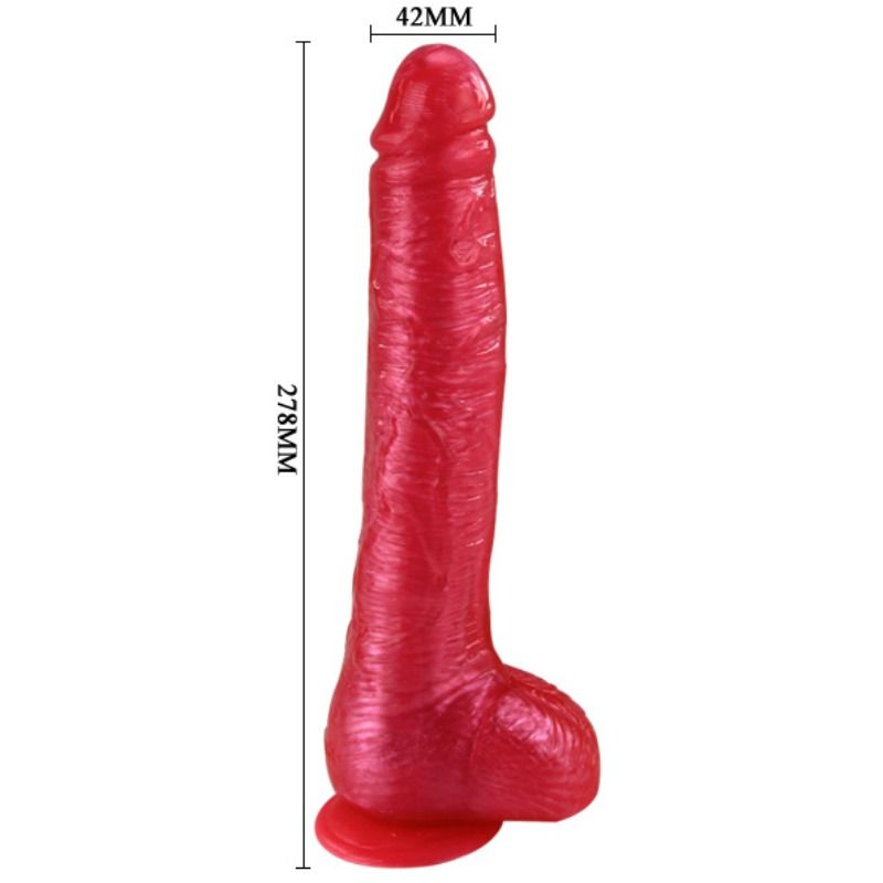Dong dildo realistico rosa con ventosa