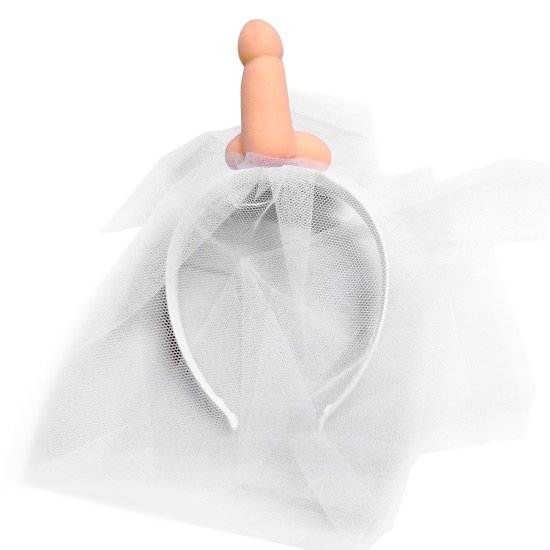 Velo da sposa bianco con weenie