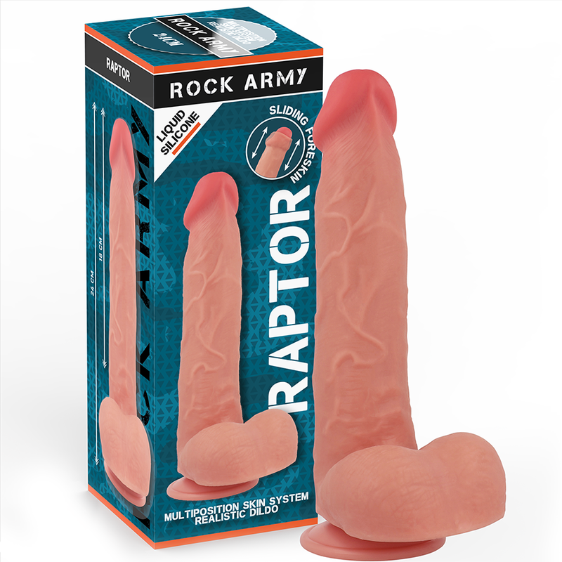Dildo Rock Army Raptor Silicone 24cm Realistico