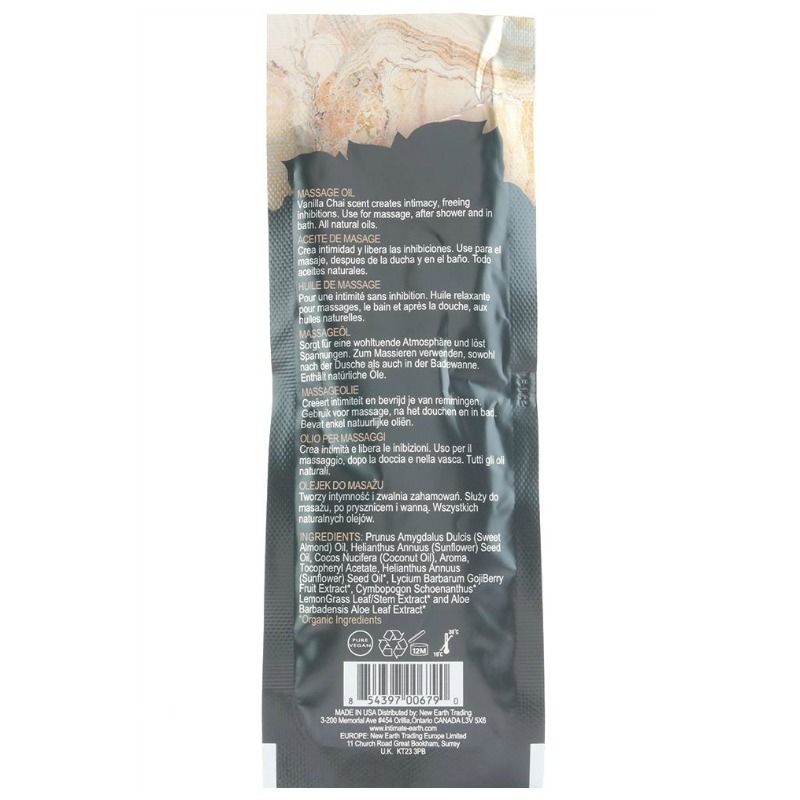 Olio da massaggio chai per la terra intima 30 ml