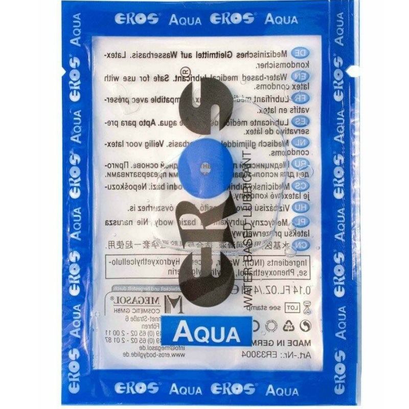 Lubrificante eros aqua a base d&#39;acqua 4 ml