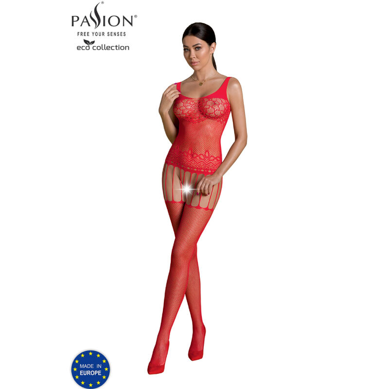 Bodystocking Eco Passion Rosso