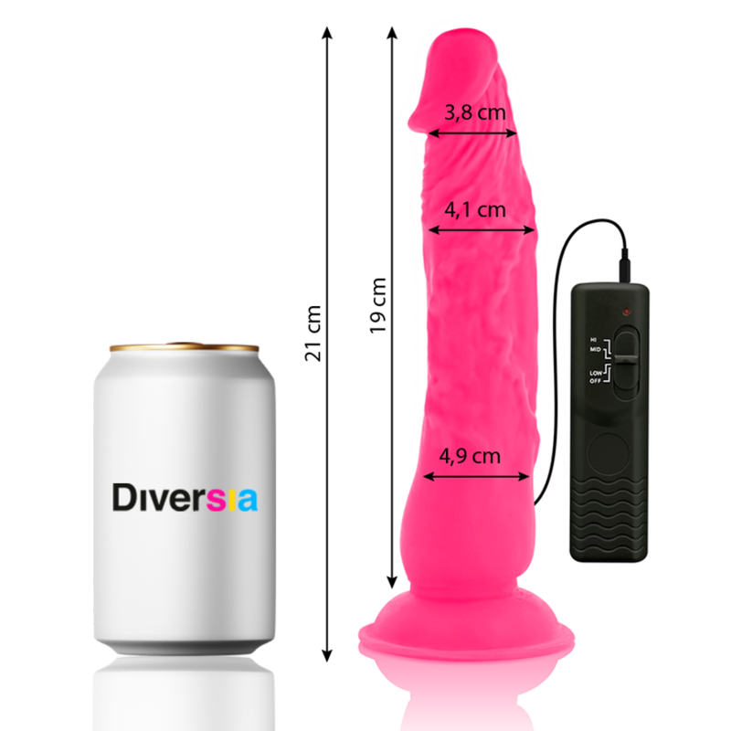 FlexiVibe - Dildo Flessibile Vibrante 21cm - Rosa