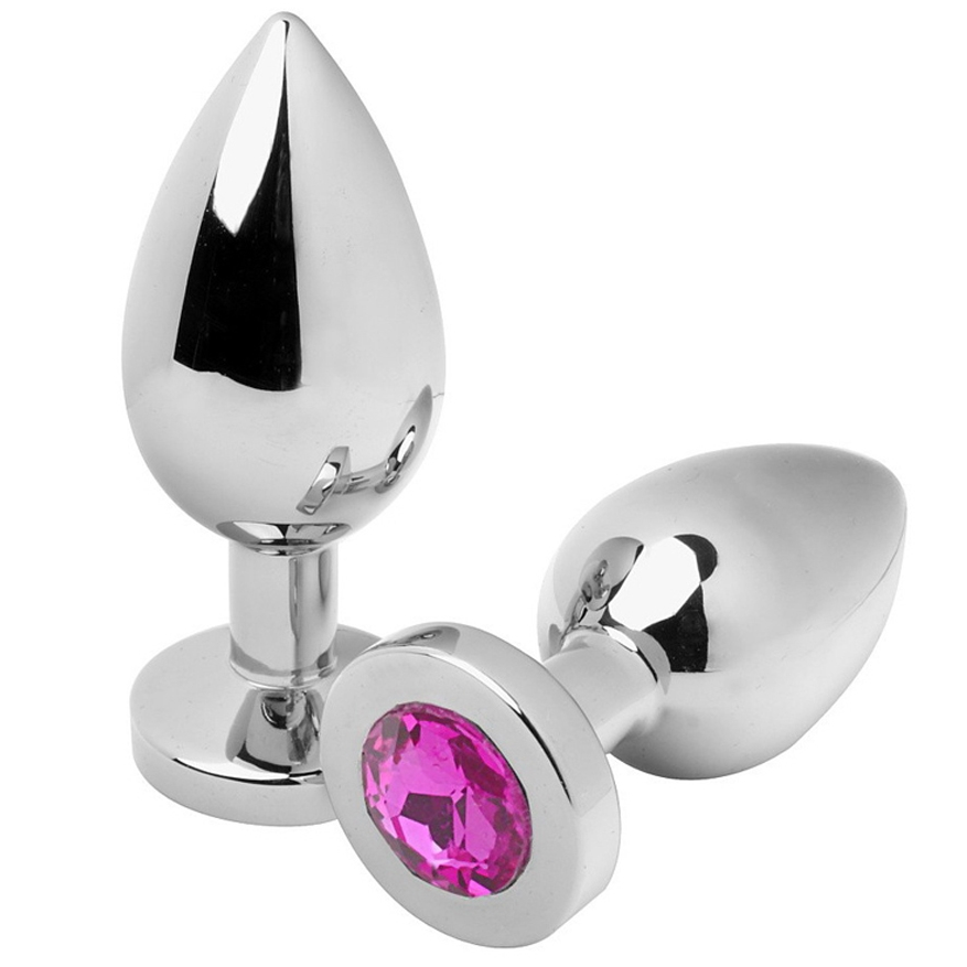 Diamante Rosa: Plug Anale in Metallo