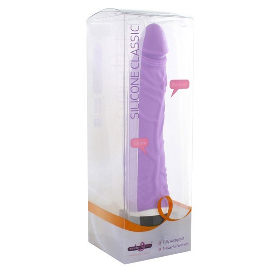 Ottieni il vero classico slim vibrador lila