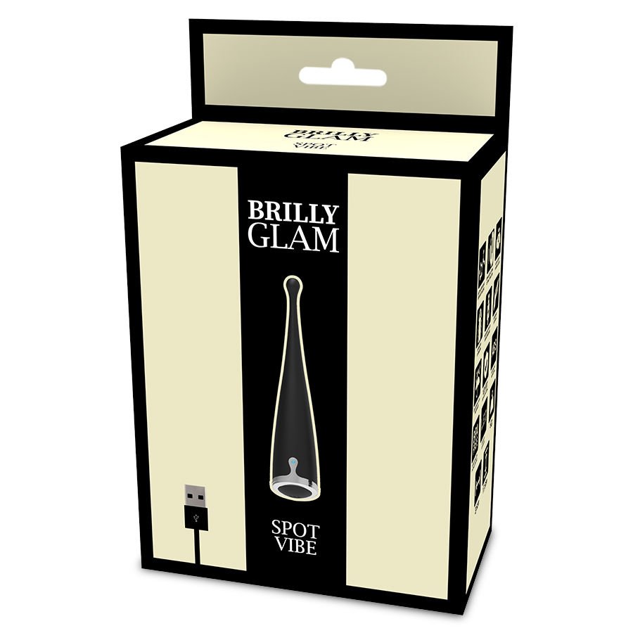 Vibratore Clitorideo Brillante Nero