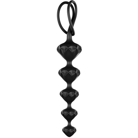 Satisfyer perline perline anali silicone - nero