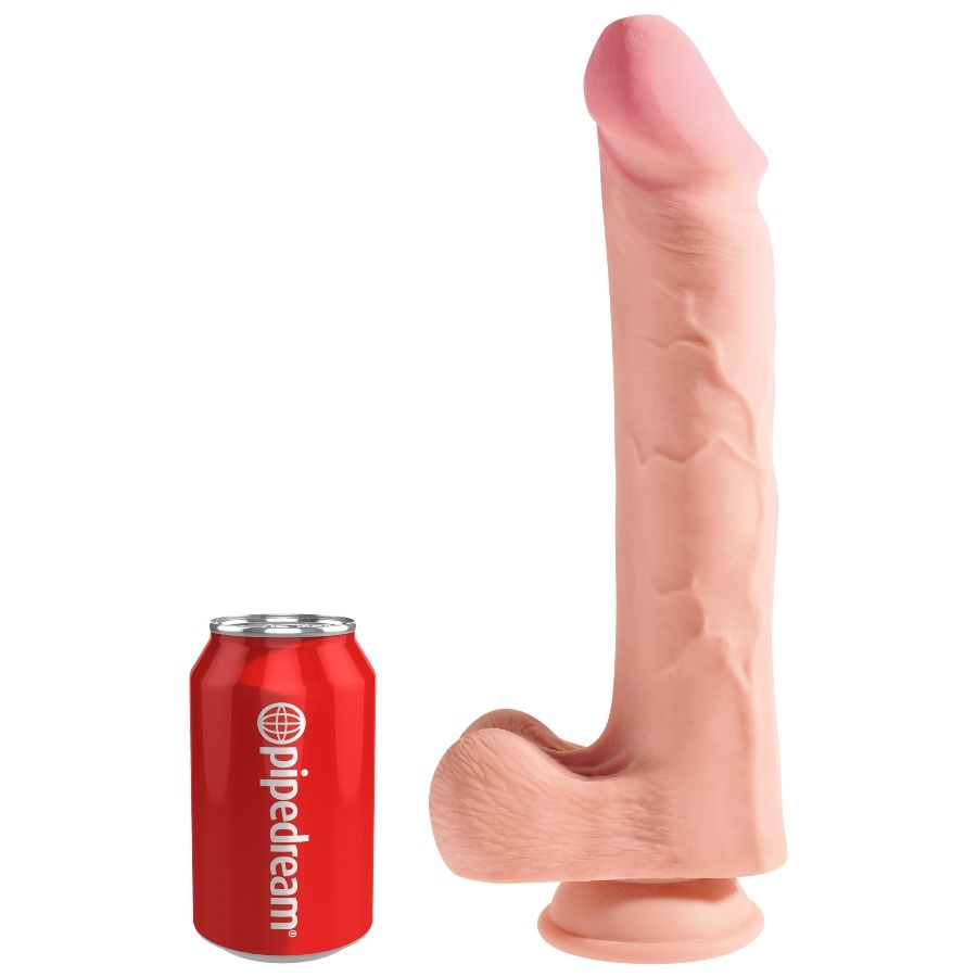 King cock - pene realistico con testicoli a tripla densità 34x11cm