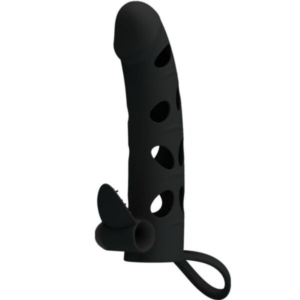 Guaina Pretty Love 15,2 cm con bullet vibrante e rilievi