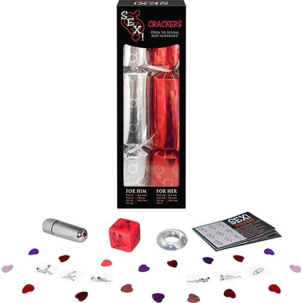 Gioco erotico Kheper Games SEX! Crackers, con i suoi due cracker per lui e per lei