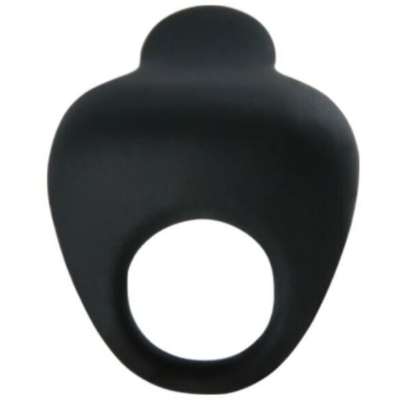 Anello vibrante Pretty Love Thimble in silicone nero con il suo bullet vibrante