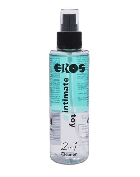 Detergente Eros 2 in 1 Intimate Toy, flacone da 150 ml con erogatore spray