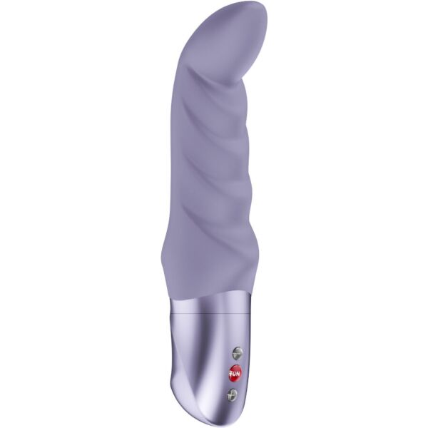 Vibratore punto G Fun Factory Abby G, con la punta curva e il corpo ondulato