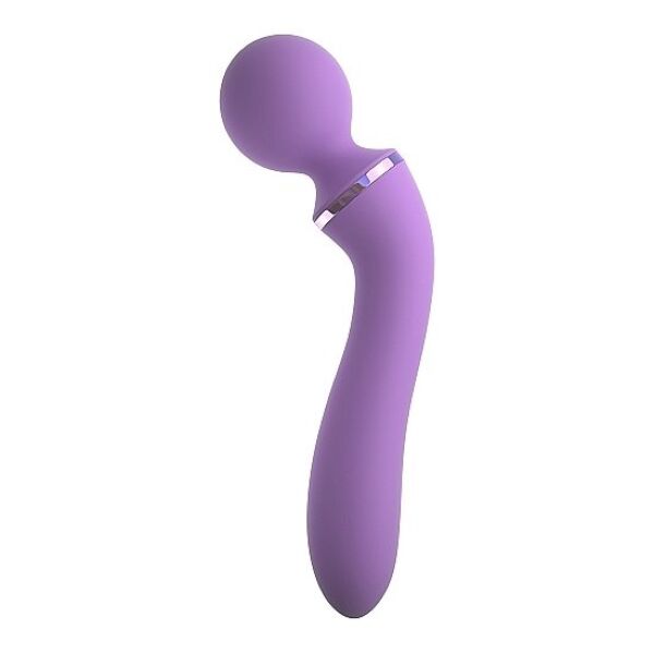 Vibratore Pipedream Duo Wand Massage-Her, con testina rotonda e punta sottile