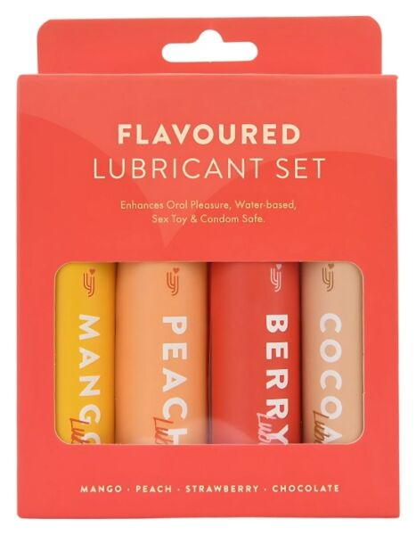Loving Joy Flavoured Lubricant Set, quattro flaconi di lubrificante aromatizzato da 30 ml