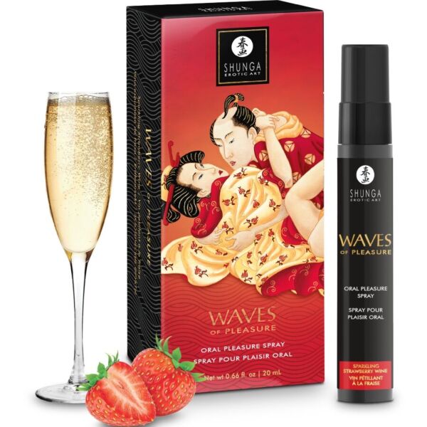 Spray orale commestibile Shunga Waves of Pleasure, flacone da 20 ml