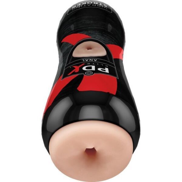 Masturbatore anale Pipedream PDX Elite Vibrating Anal Stroker con la sua guaina e il suo bullet vibrante
