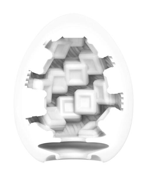 Masturbatore TENGA EGG Cubic a forma di uovo