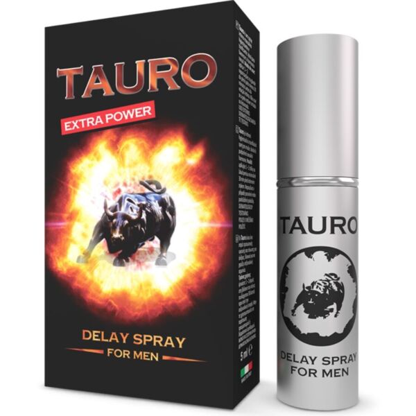 Spray ritardante Tauro Extra da 5 ml, a base di erbe e senza anestetici