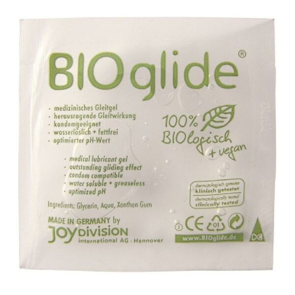 Monodose di lubrificante a base d'acqua Joydivision BIOglide da 3 ml