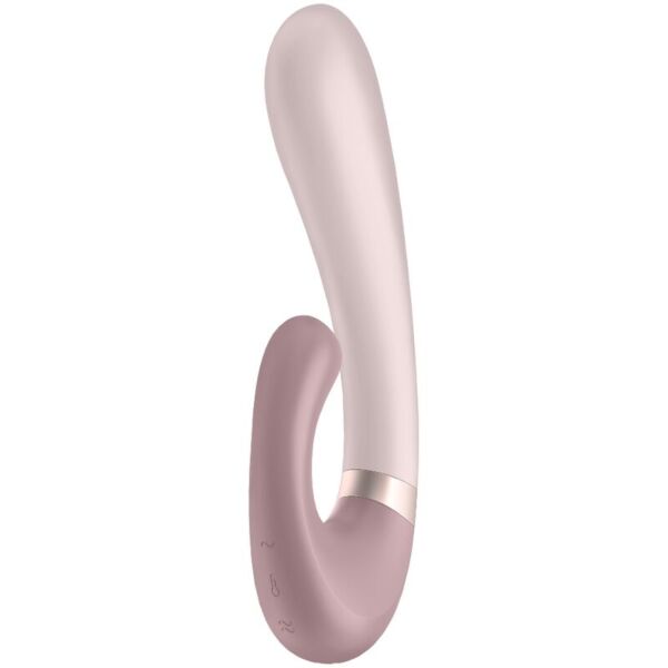 Vibratore rabbit Satisfyer Heat Wave, con il manico curvo e il braccio per il clitoride