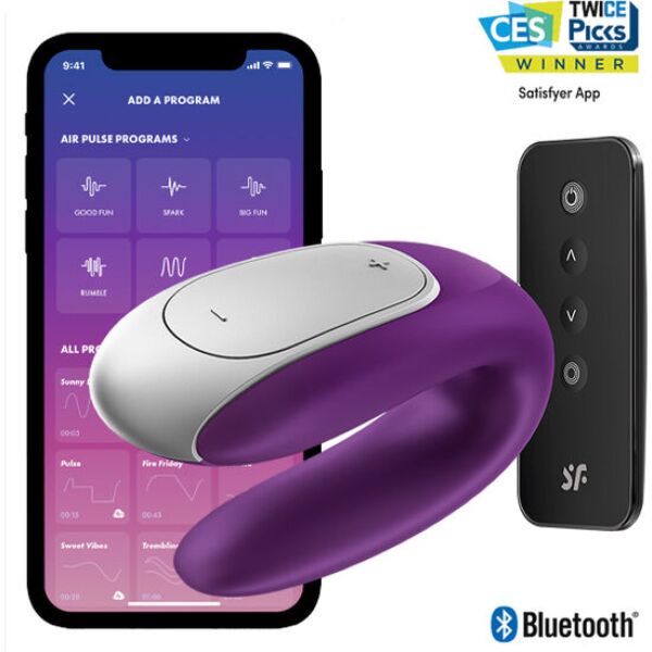 Vibratore per coppie Satisfyer Double Fun, a forma di U