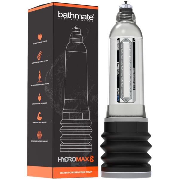 Pompa per pene Bathmate HydroMax 8 trasparente