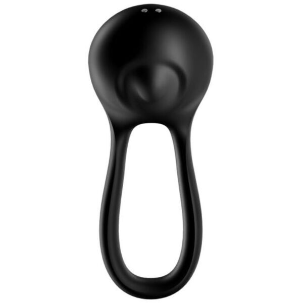 Anello vibrante Satisfyer Majestic Duo di colore nero