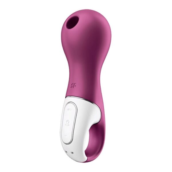 Succhiaclitoride Satisfyer Lucky Libra, viola, con il suo anello di presa