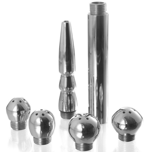 Set doccia intima Metal Hard con il suo manico e le sue 4 testine