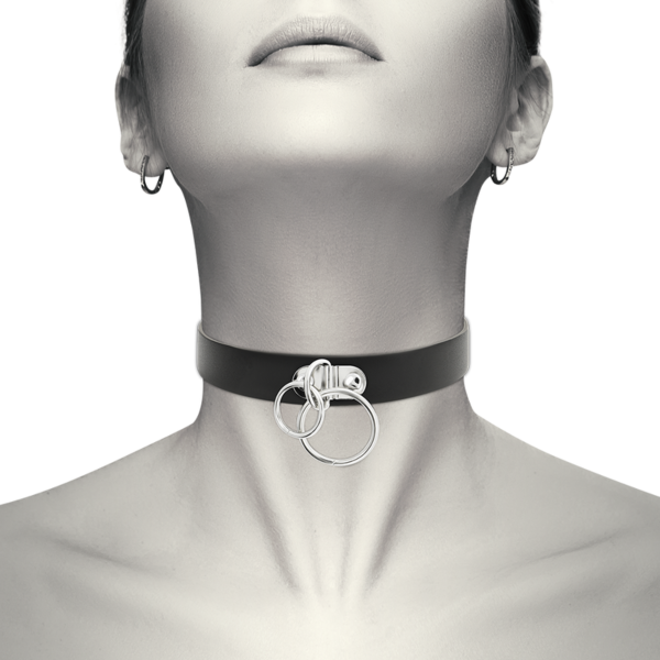 Collare choker nero Coquette Chic Desire, con i gancetti di regolazione