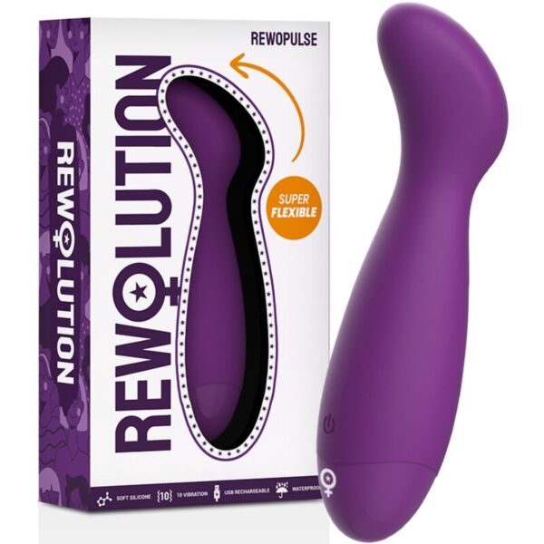 Vibratore per punto G Rewolution RewoPulse di colore lilla