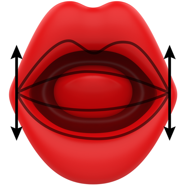 Vibratore per clitoride MIA Sicilia Double Pleasure, a forma di bocca con lingua