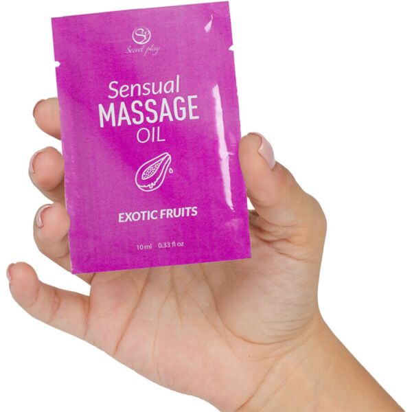 Monodose di olio da massaggio Secret Play Frutti Esotici da 10 ml