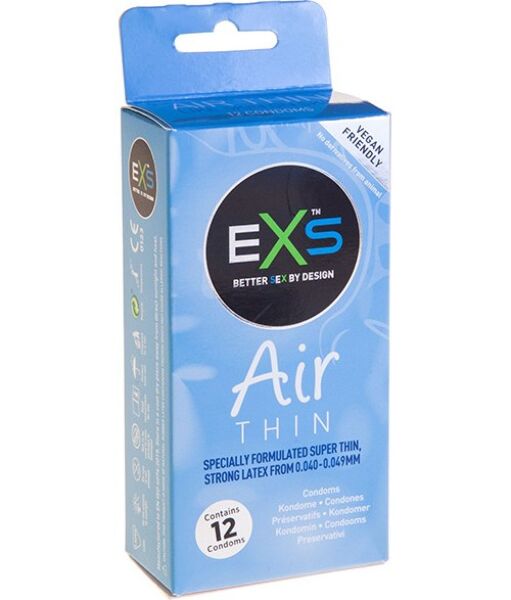 Confezione di preservativi Exs Air Thin, 12 pezzi