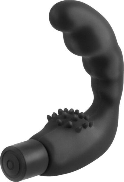 Vibratore anale Anal Fantasy Reach Around di Pipedream, con il corpo curvo e la base con rilievi