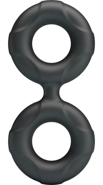 Anello fallico Crazy Bull Radwan Modello 19 in silicone, con i suoi due anelli