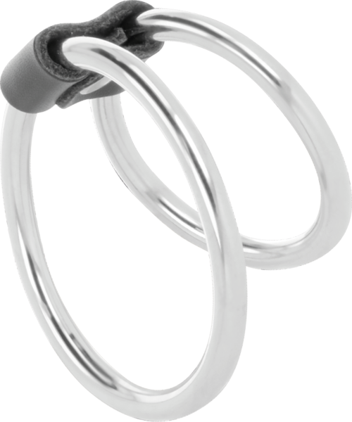 Anello fallico doppio Darkness, con i suoi due anelli