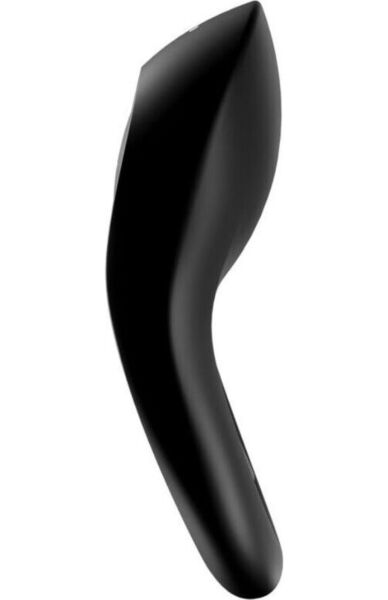 Anello vibrante Satisfyer Legendary Duo nero, con i suoi due anelli e lo stimolatore frontale