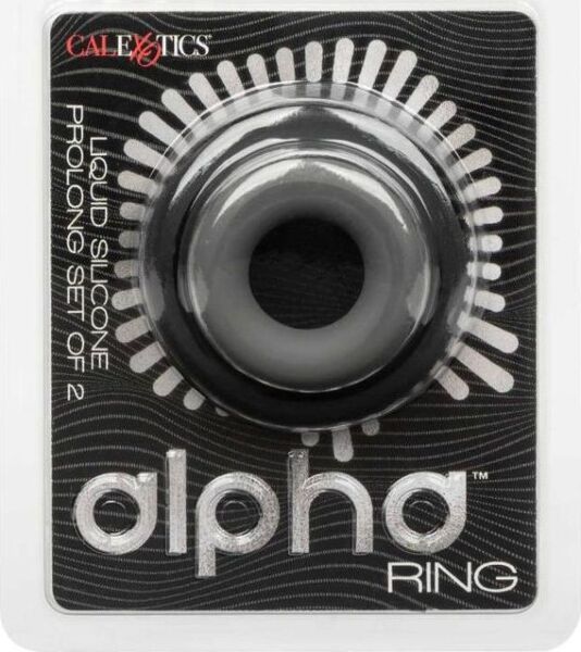 I due anelli fallici in silicone del CalExotics Alpha Prolong Set of 2