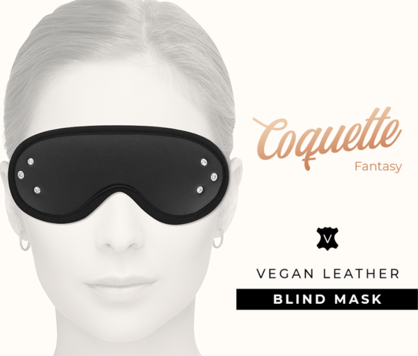 Benda per gli occhi Coquette Chic Desire Fantasy in pelle vegana per bondage