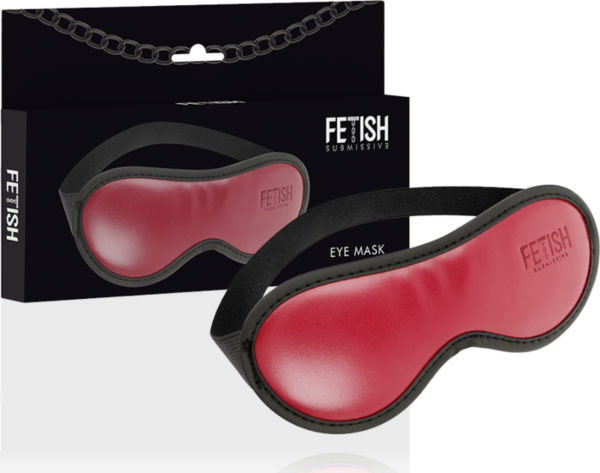 Benda per gli occhi Fetish Submissive Dark Room in pelle vegana