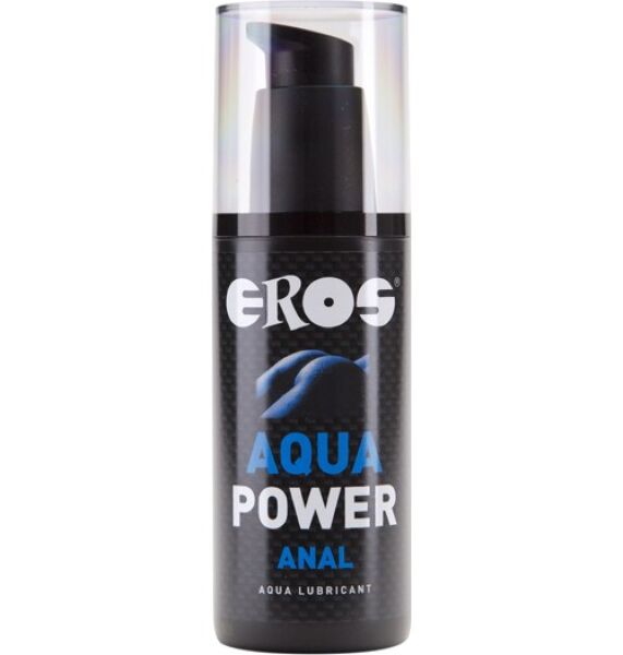 Flacone di lubrificante anale Eros Aqua Power Anal da 125 ml con dosatore a pompa