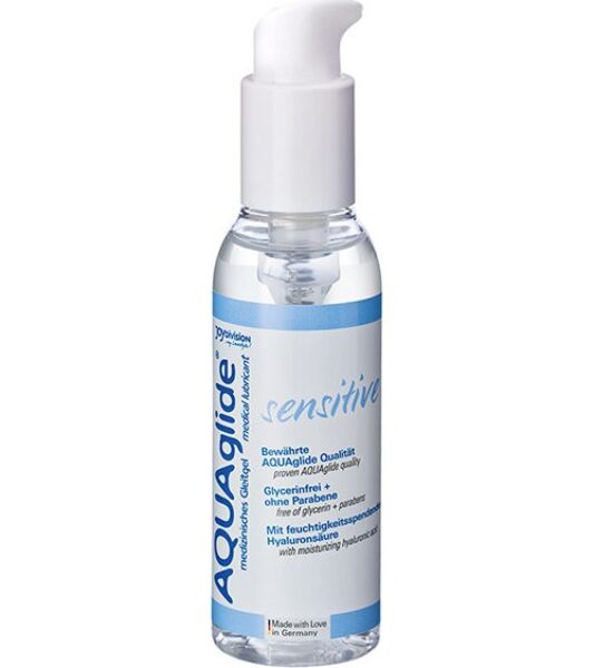 Flacone con dosatore del lubrificante Joydivision AQUAglide Sensitive 125 ml