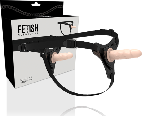 Strap-on Fetish Submissive con cintura elastica e parte in silicone dalla punta conica