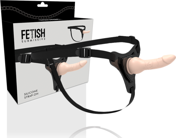 Strap-on Fetish Submissive con cintura elastica e parte in silicone dalla punta conica