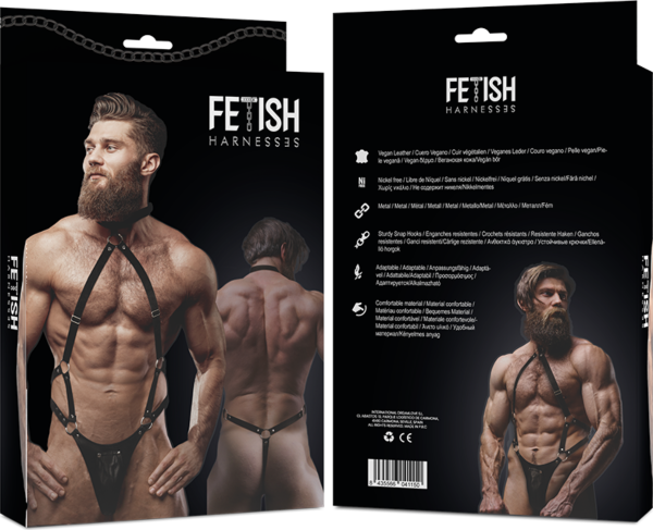 Harness Fetish Submissive Attitude regolabile in un unico pezzo