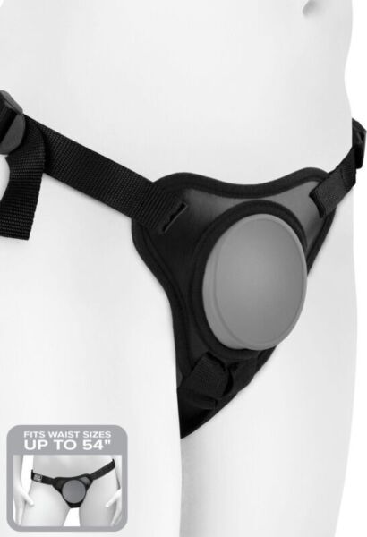 Strap-on Pipedream Body Dock Elite Mini con placca in silicone e cinghie in nylon