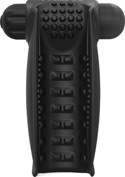 Masturbatore Bathmate Hand Vibe nero, con le sue due ali in silicone e il bullet vibrante