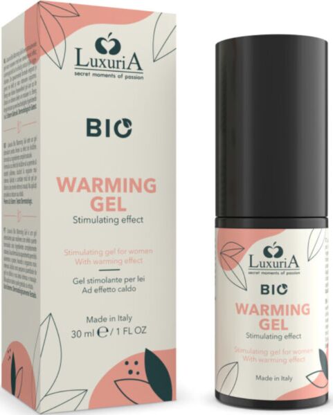 Gel stimolante effetto calore Luxuria BIO Warming 30 ml di Intimateline